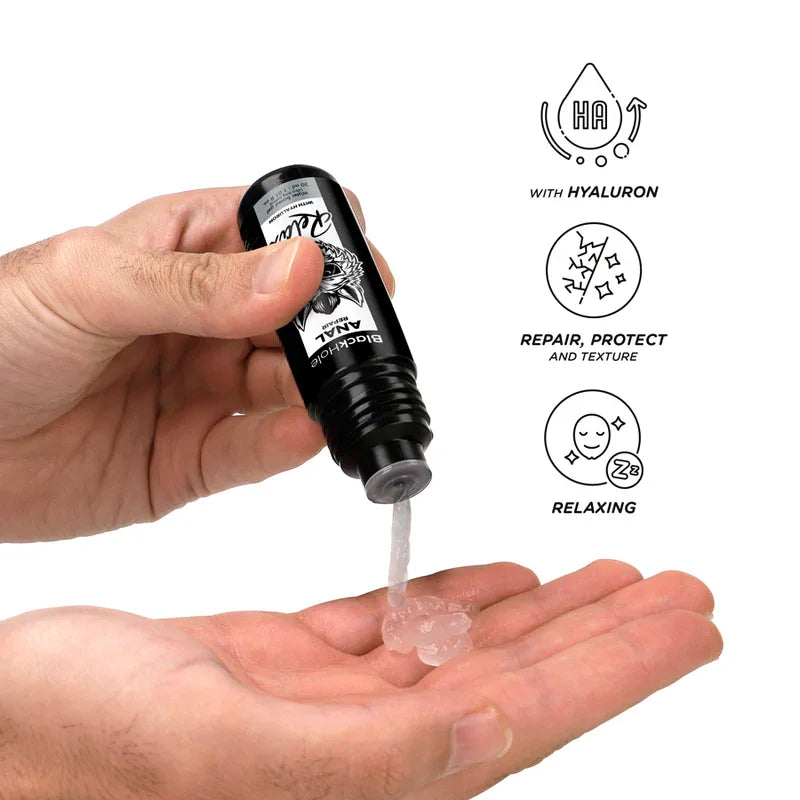 BLACK HOLE - ANAL REPAIR BASE AGUA RELAX CON HYALURON 30 ML - Nuvica