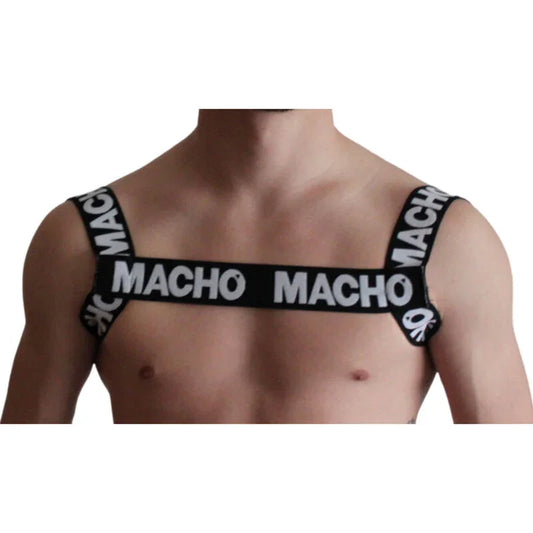 MACHO - ARNÉS DOBLE NEGRO - Nuvica