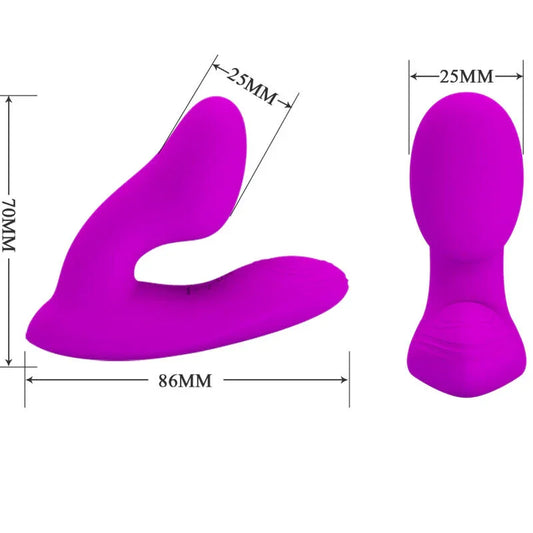 PRETTY LOVE - MELVIN MASAJEADOR CLITORIS CON CONTROL REMOTO - Nuvica