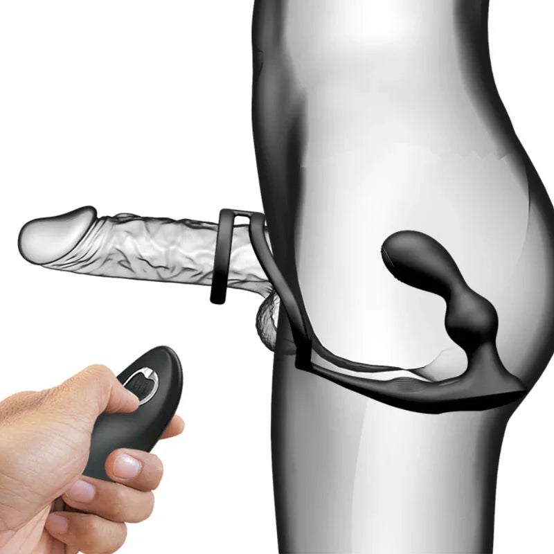 PRETTY LOVE - MARSHALL ANILLO PARA PENE + PLUG ANAL VIBRATORIO & CONTROL REMOTO - Nuvica