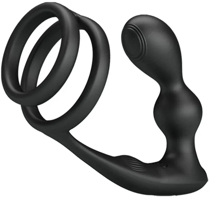 PRETTY LOVE - MARSHALL ANILLO PARA PENE + PLUG ANAL VIBRATORIO & CONTROL REMOTO - Nuvica