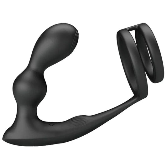 PRETTY LOVE - MARSHALL ANILLO PARA PENE + PLUG ANAL VIBRATORIO & CONTROL REMOTO - Nuvica