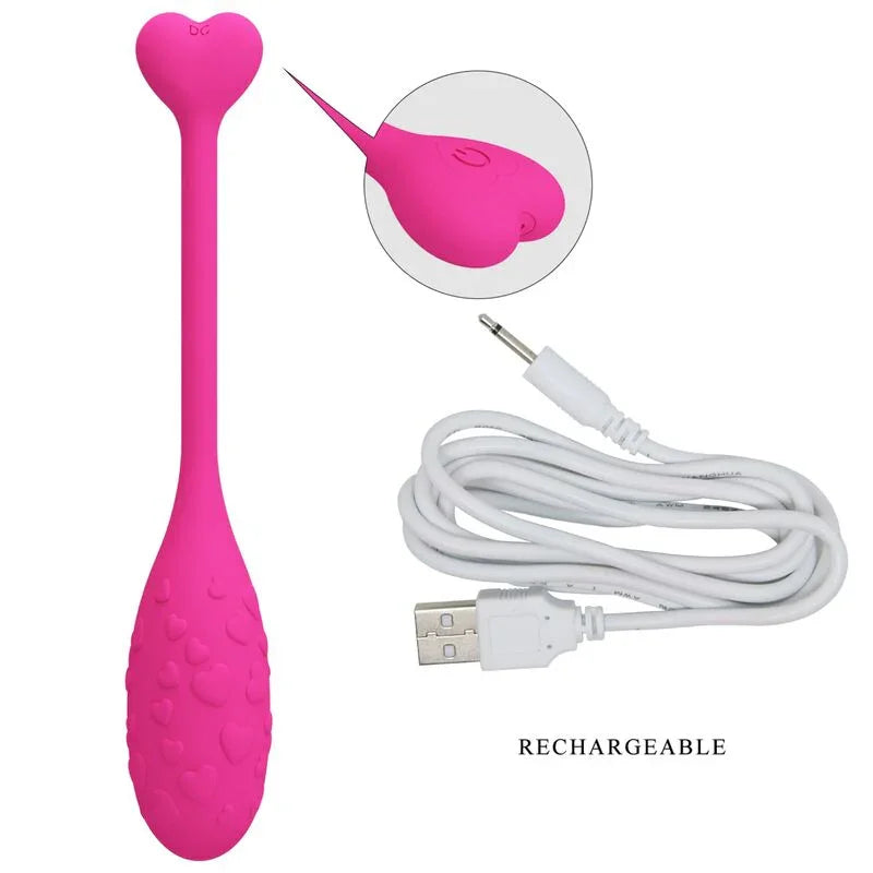 PRETTY LOVE - FISHERMAN HUEVO VIBRADOR ROSA CONTROLADO POR APP - Nuvica