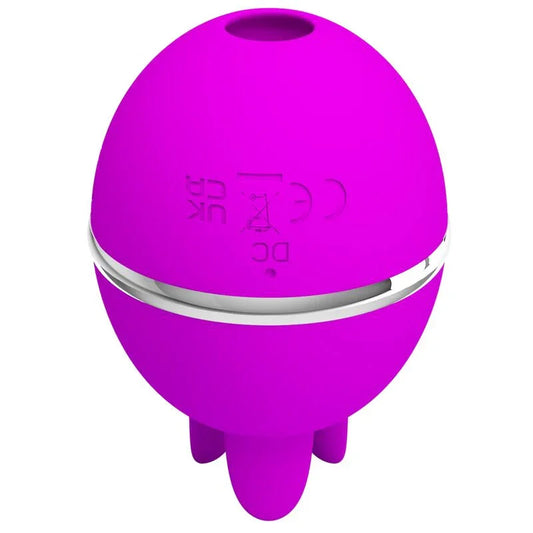 PRETTY LOVE - GEMINI BALL VIBRADOR DE SILICONA REDONDO MORADO - Nuvica