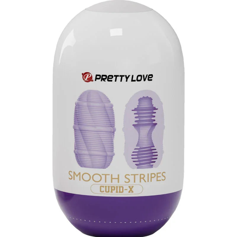 PRETTY LOVE - HUEVO MASTURBADOR SMOOTH STRIPES CUPID - Nuvica