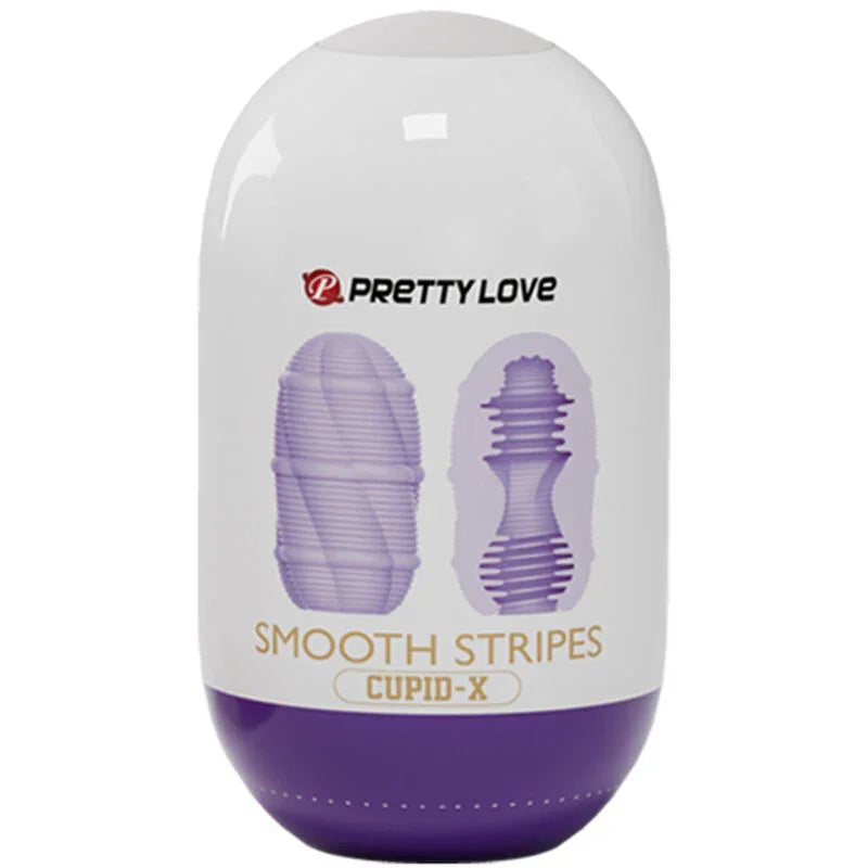 PRETTY LOVE - HUEVO MASTURBADOR SMOOTH STRIPES CUPID - Nuvica