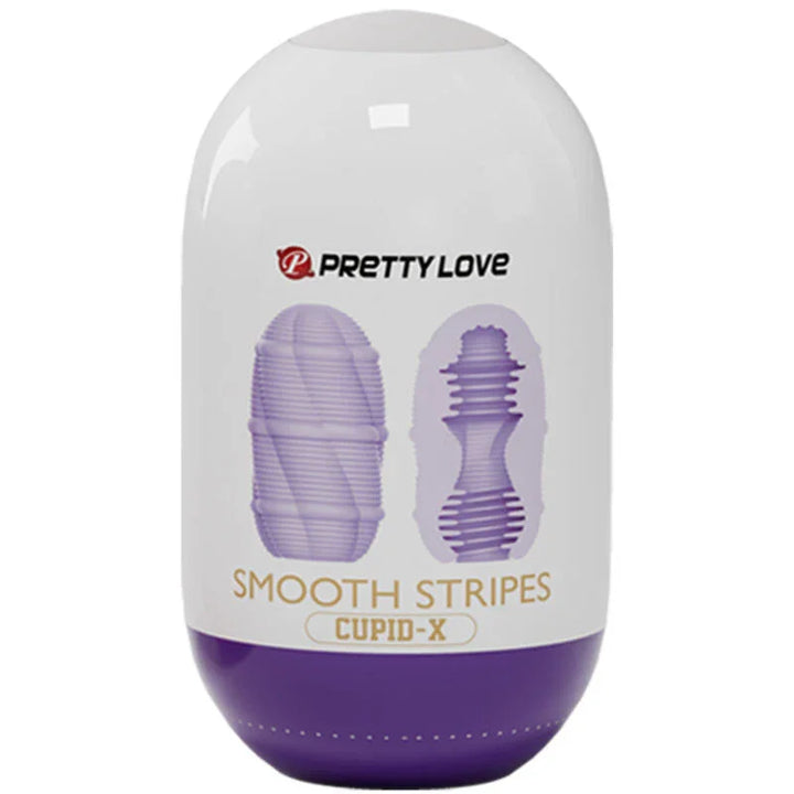 PRETTY LOVE - HUEVO MASTURBADOR SMOOTH STRIPES CUPID - Nuvica