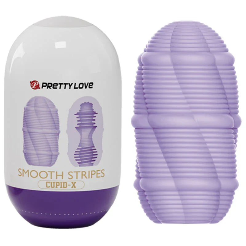 PRETTY LOVE - HUEVO MASTURBADOR SMOOTH STRIPES CUPID - Nuvica
