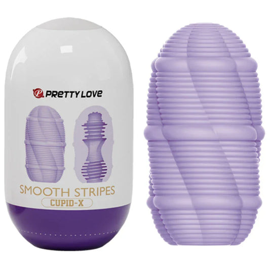 PRETTY LOVE - HUEVO MASTURBADOR SMOOTH STRIPES CUPID - Nuvica