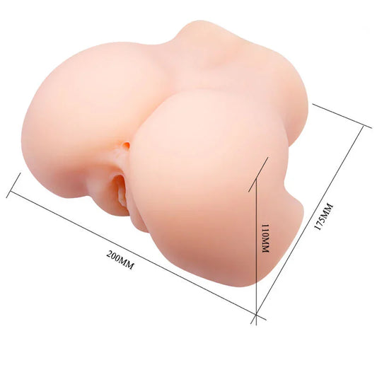 CRAZY BULL - VAGINA Y ANO REALÍSTICOS DOBLE VIBRACIÓN - Nuvica