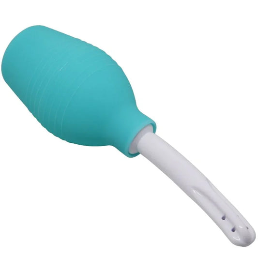 MR PLAY - PERA ANAL DUCHA DE GOMA AZUL - Nuvica