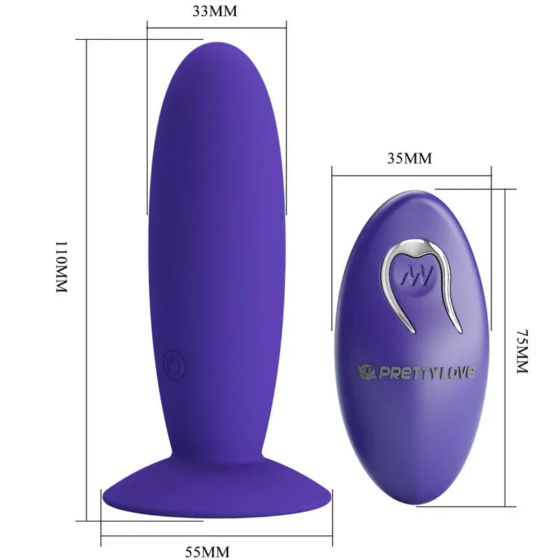 PRETTY LOVE - YOUTH PLUG ANAL VIBRADOR CONTROL REMOTO VIOLETA - Nuvica
