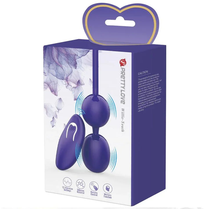 PRETTY LOVE - WILLIE YOUTH BOLAS CONTROL REMOTO & VIBRACIÓN VIOLETA - Nuvica