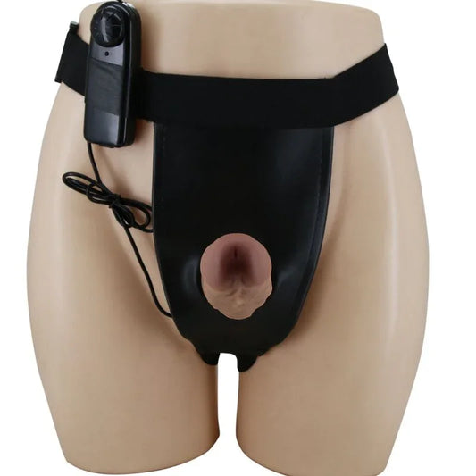 PRETTY LOVE - HARNESS BRIEFS CON VIBRACIÓN DILDO INCLUIDO - Nuvica