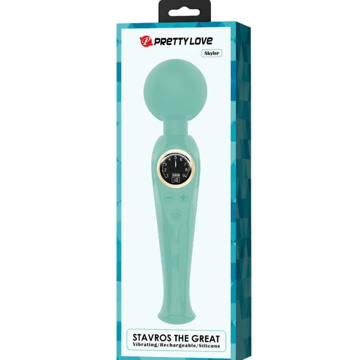 PRETTY LOVE - SKYLER VIBRADOR WAND VERDE - Nuvica