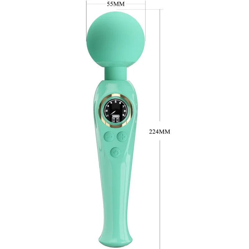 PRETTY LOVE - SKYLER VIBRADOR WAND VERDE - Nuvica
