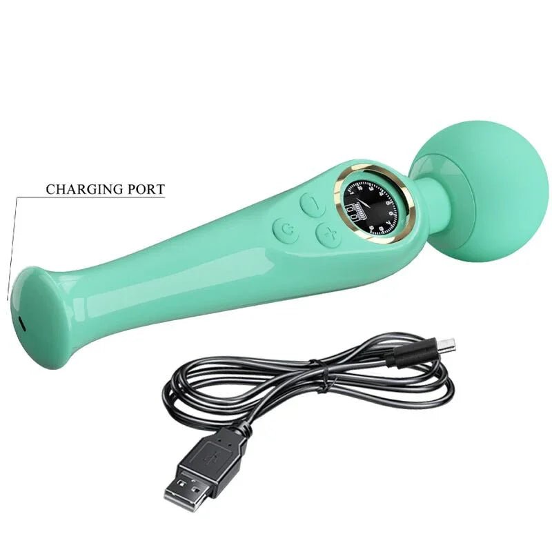 PRETTY LOVE - SKYLER VIBRADOR WAND VERDE - Nuvica