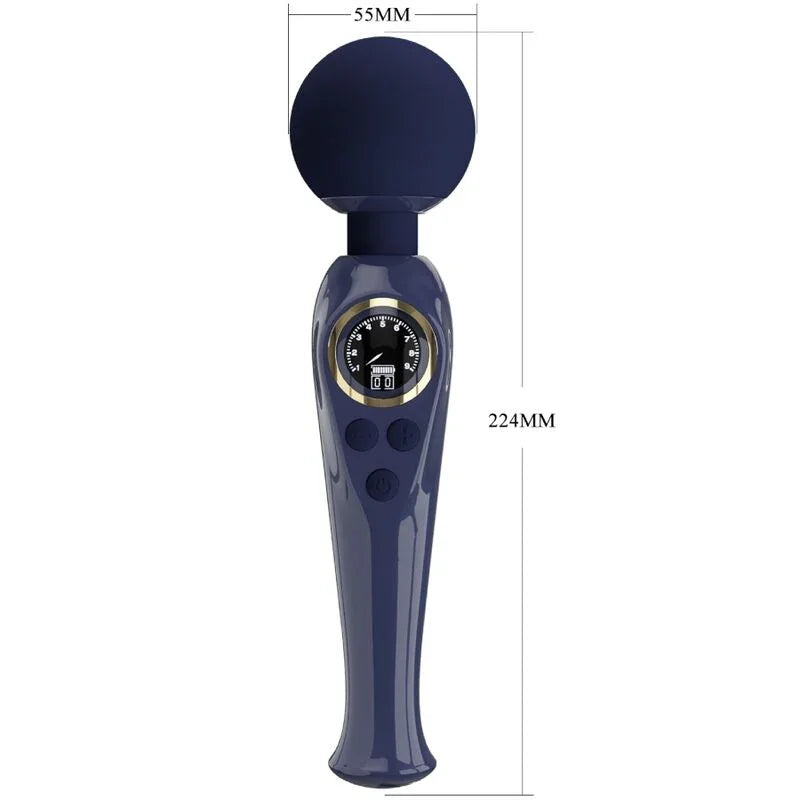 PRETTY LOVE - SKYLER VIBRADOR WAND AZUL - Nuvica