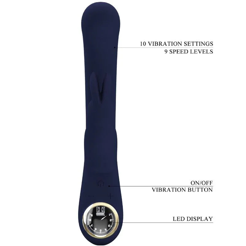 PRETTY LOVE - LAMAR VIBRADOR RABBIT & PUNTO G AZUL - Nuvica
