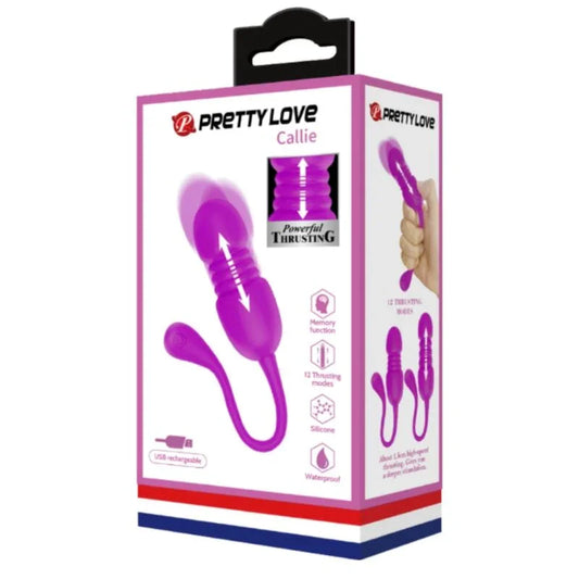 PRETTY LOVE - CALLIE HUEVO VIBRADOR RECARGABLE MORADO - Nuvica