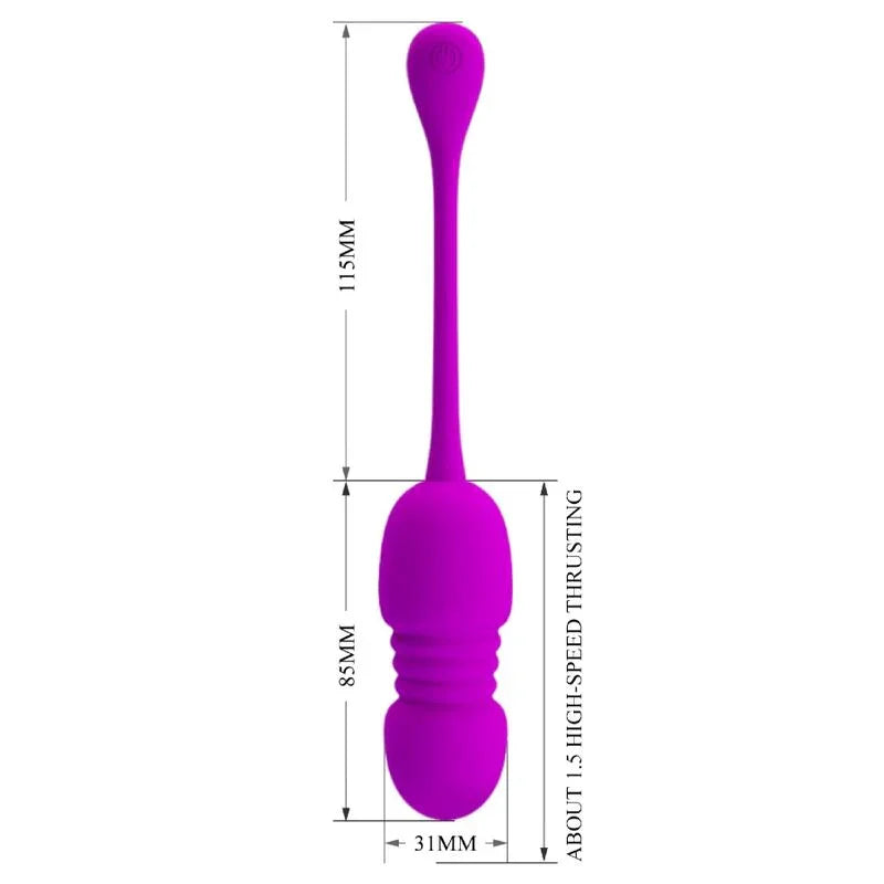 PRETTY LOVE - CALLIE HUEVO VIBRADOR RECARGABLE MORADO - Nuvica