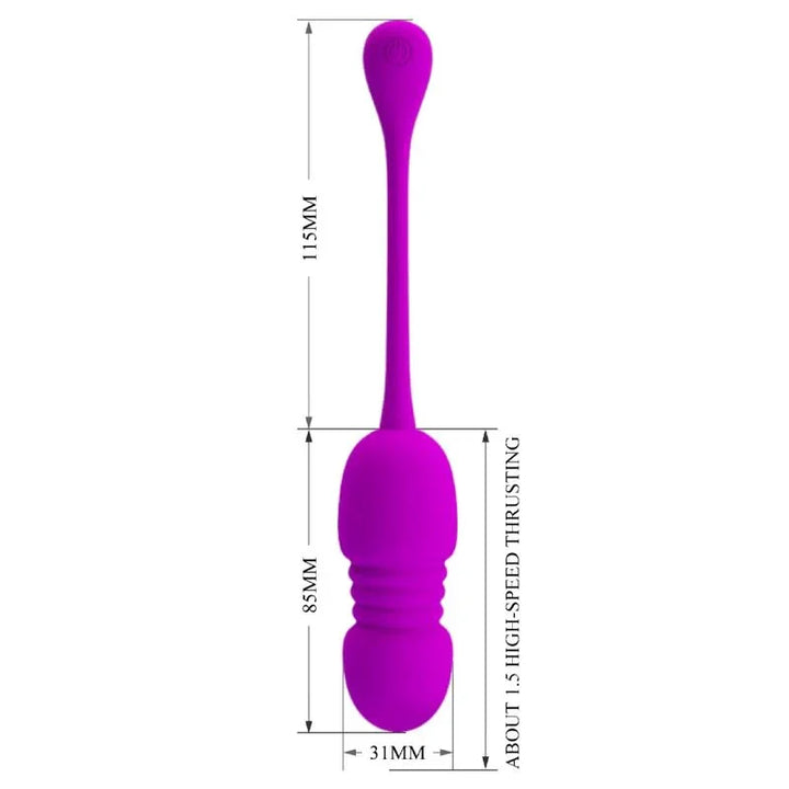 PRETTY LOVE - CALLIE HUEVO VIBRADOR RECARGABLE MORADO - Nuvica