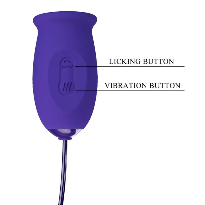 PRETTY LOVE - DAISY YOUTH ESTIMULADOR VIBRADOR RECARGABLE VIOLETA - Nuvica