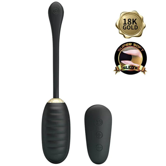 PRETTY LOVE - DOREEN HUEVO VIBRADOR DE LUJO RECARGABLE NEGRO CONTROL REMOTO - Nuvica