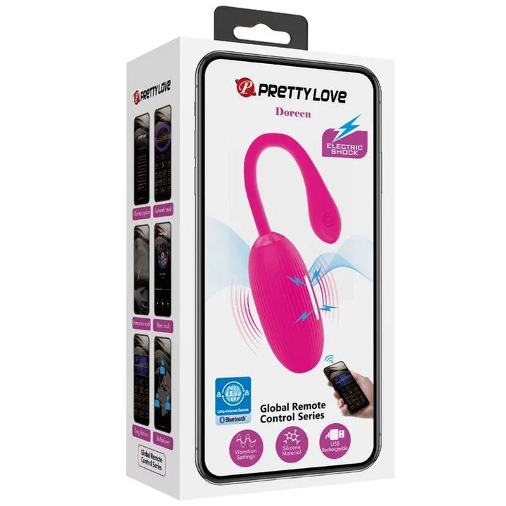 PRETTY LOVE - DOREEN HUEVO VIBRADOR RECARGABLE MAGENTA CONTROL REMOTO - Nuvica