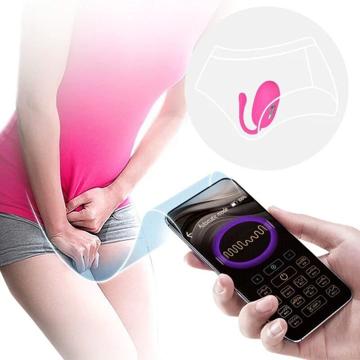 PRETTY LOVE - DOREEN HUEVO VIBRADOR RECARGABLE MAGENTA CONTROL REMOTO - Nuvica