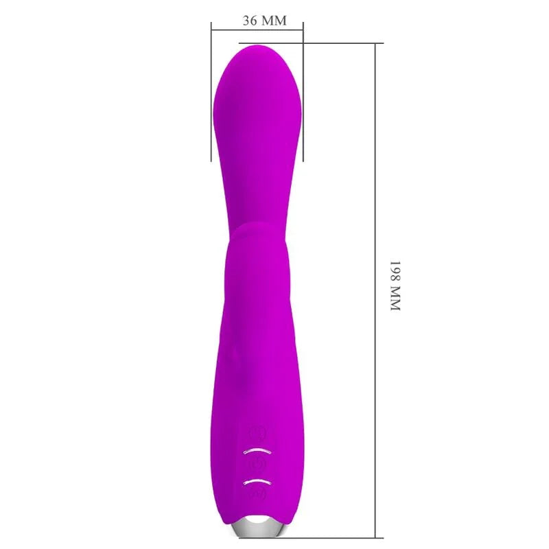 PRETTY LOVE - GLORIA VIBRADOR CONEJO RECARGABLE-IMPERMEABLE MORADO - Nuvica
