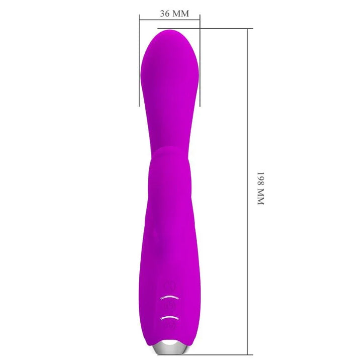 PRETTY LOVE - GLORIA VIBRADOR CONEJO RECARGABLE-IMPERMEABLE MORADO - Nuvica