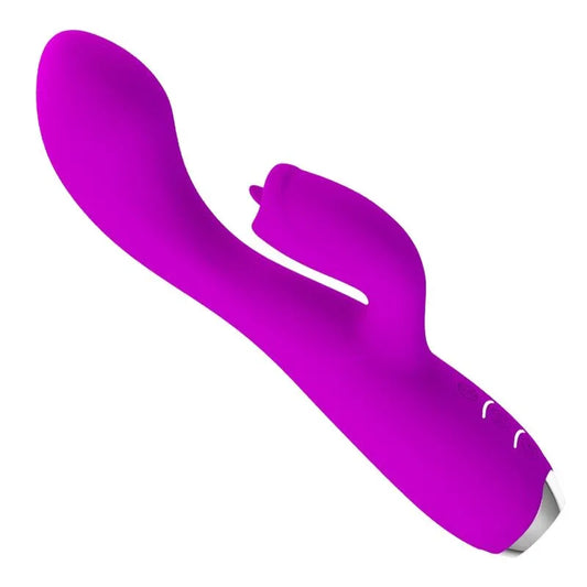 PRETTY LOVE - GLORIA VIBRADOR CONEJO RECARGABLE-IMPERMEABLE MORADO - Nuvica