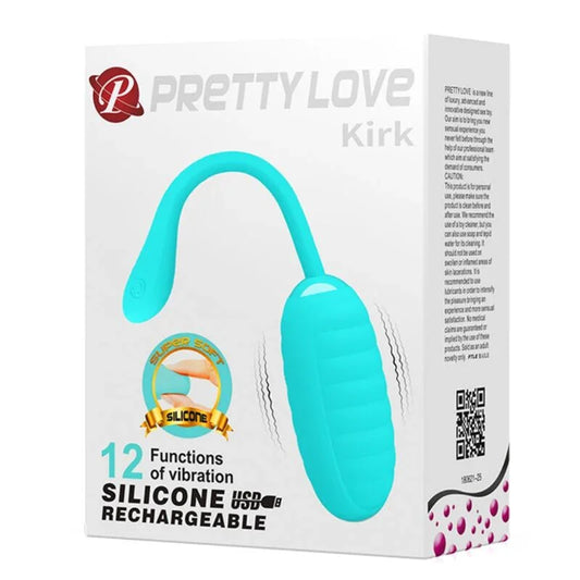 PRETTY LOVE - KIRK HUEVO VIBRADOR RECARGABLE VERDE CLARO - Nuvica