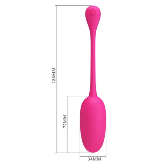 PRETTY LOVE - KNUCKER HUEVO VIBRADOR RECARGABLE ROSA - Nuvica