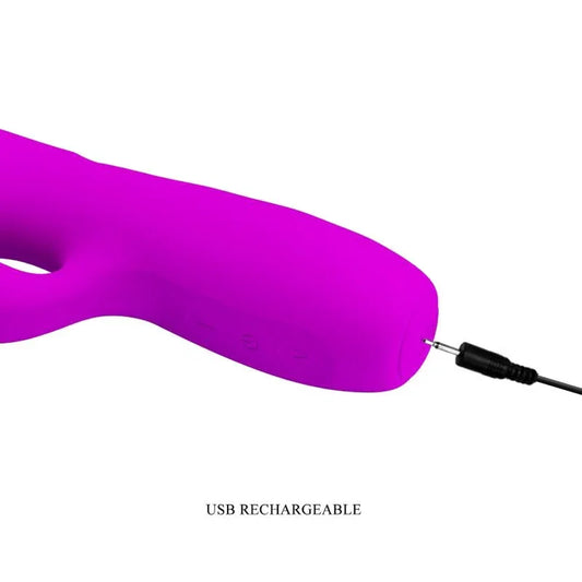PRETTY LOVE - MELANIE VIBRADOR CONEJO RECARGABLE MORADO - Nuvica