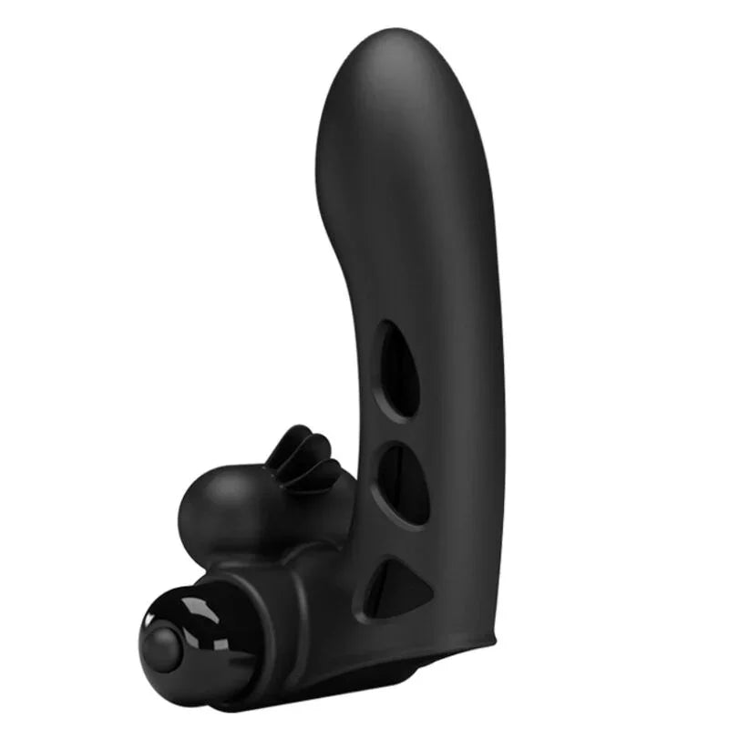 PRETTY LOVE - ORLANDO FUNDA DE DEDO VIBRADOR NEGRO - Nuvica
