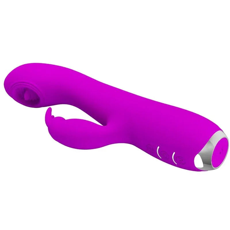 PRETTY LOVE - RACHEL VIBRADOR RECARGABLE CON ONDAS ESTIMULADORAS MORADO - Nuvica