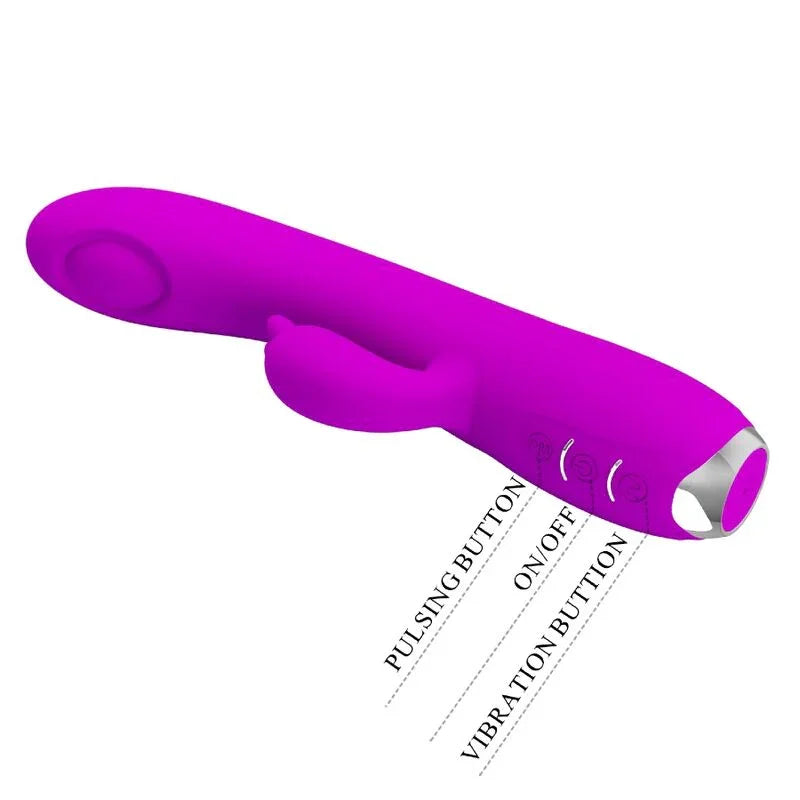 PRETTY LOVE - REGINA VIBRADOR-ONDAS ESTIMULADORAS RECARGABLE MORADO - Nuvica