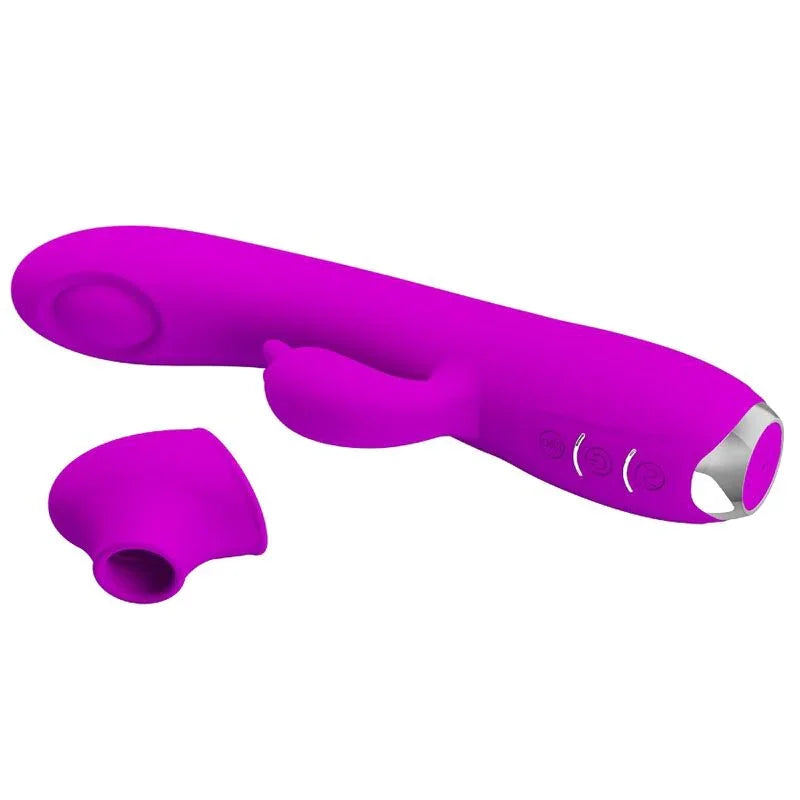 PRETTY LOVE - REGINA VIBRADOR-ONDAS ESTIMULADORAS RECARGABLE MORADO - Nuvica