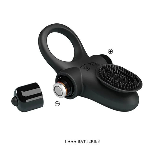 PRETTY LOVE - ANILLO VIBRADOR II PARA PENE NEGRO - Nuvica