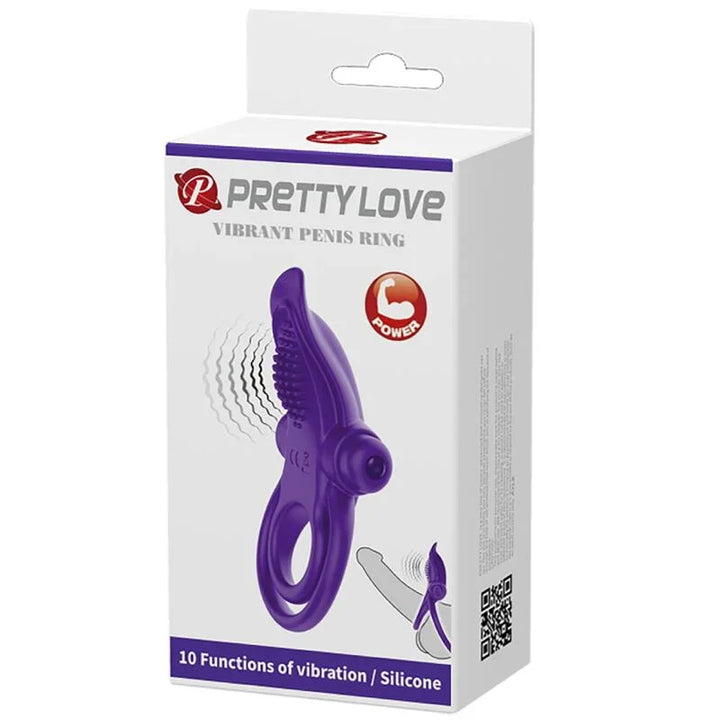 PRETTY LOVE - ANILLO VIBRADOR PARA PENE MORADO - Nuvica
