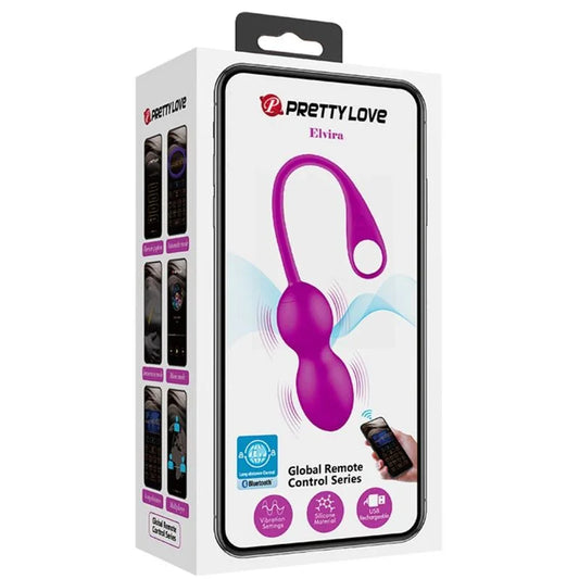 PRETTY LOVE - ELVIRA BOLAS VIBRADORAS RECARGABLE MORADO - Nuvica