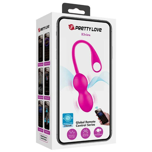 PRETTY LOVE - ELVIRA BOLAS VIBRADORAS RECARGABLE ROSA - Nuvica