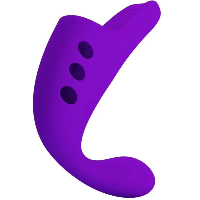 PRETTY LOVE - GORGON VIBRADOR DE DEDO RECARGABLE MORADO - Nuvica
