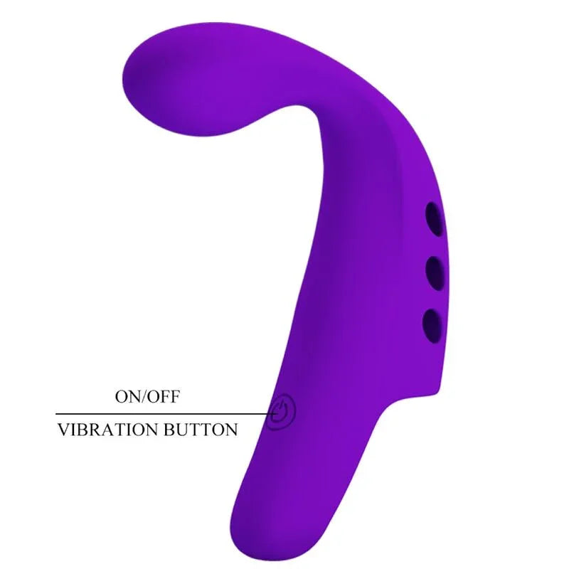 PRETTY LOVE - GORGON VIBRADOR DE DEDO RECARGABLE MORADO - Nuvica