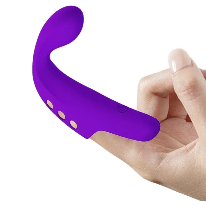 PRETTY LOVE - GORGON VIBRADOR DE DEDO RECARGABLE MORADO - Nuvica