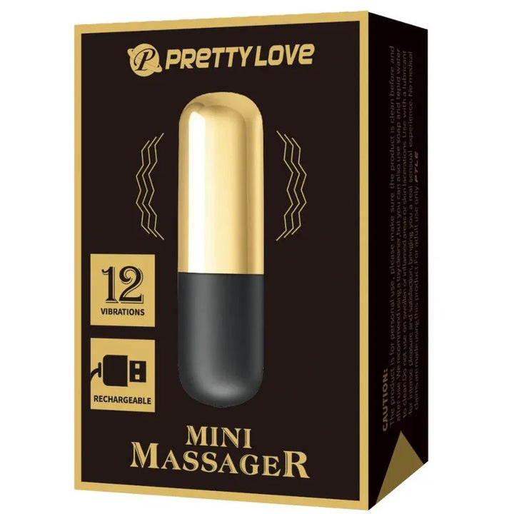 PRETTY LOVE - BALA VIBRADOR RECARGABLE DORADO - Nuvica