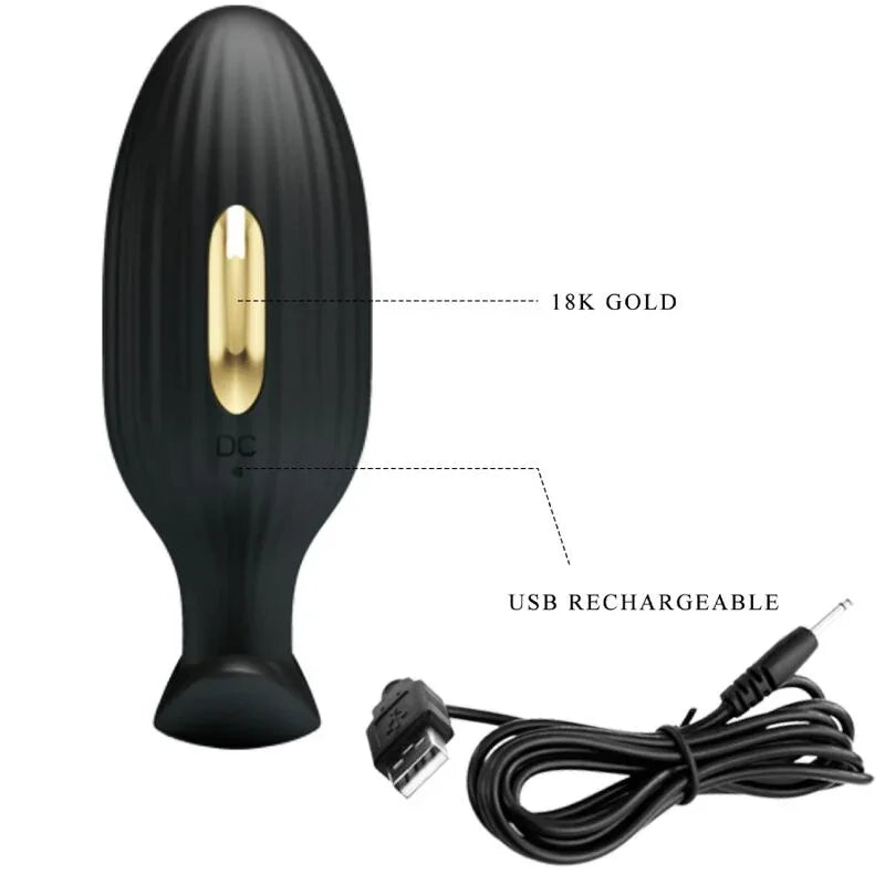 PRETTY LOVE - JEFFERSON PLUG ANAL CONTROLADO POR APP NEGRO - Nuvica
