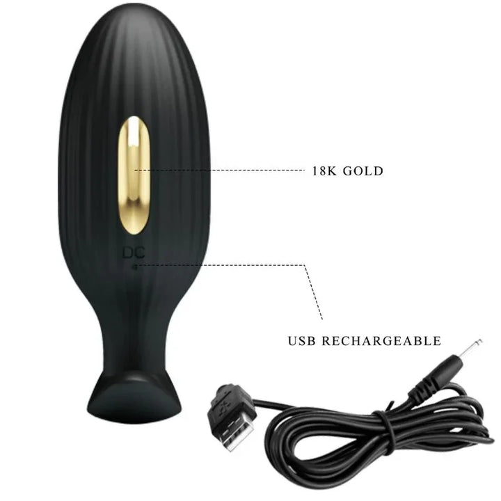 PRETTY LOVE - JEFFERSON PLUG ANAL CONTROLADO POR APP NEGRO - Nuvica
